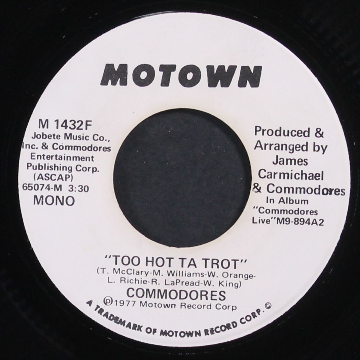 too hot ta trot / funky situtation by COMMODORES