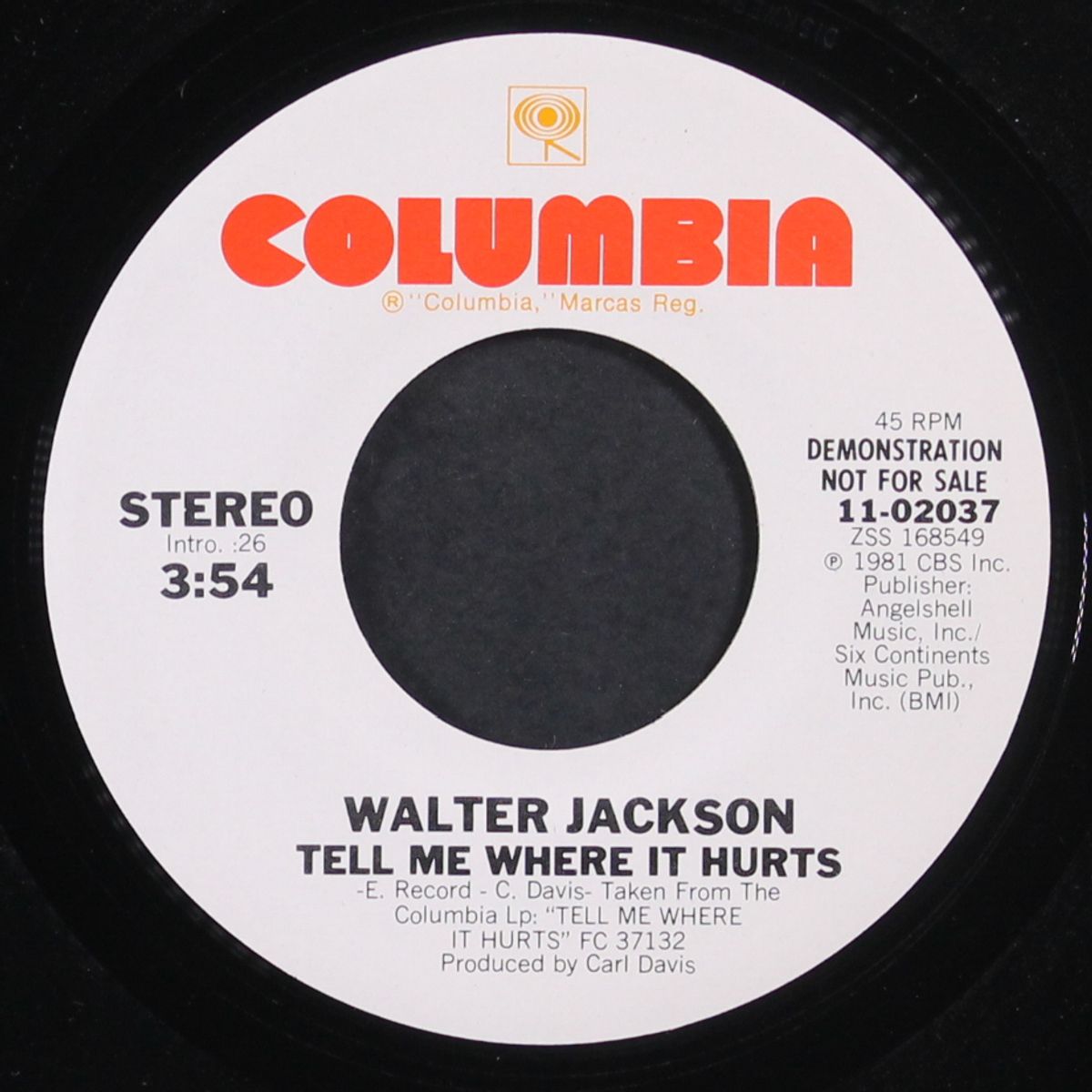 tell me where it hurts / same by WALTER JACKSON