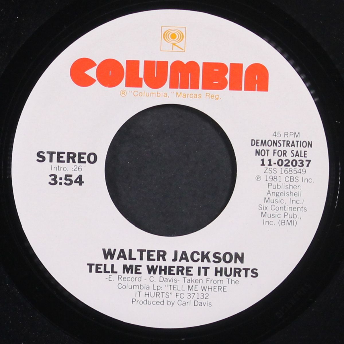 tell me where it hurts / same by WALTER JACKSON