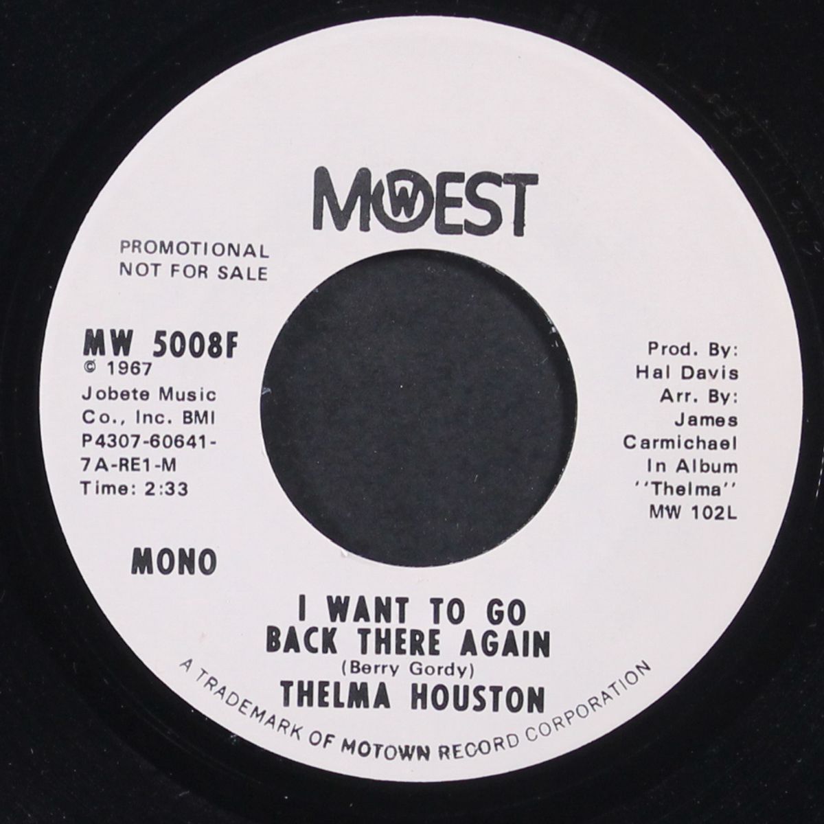 i want to go back there again / mono by THELMA HOUSTON