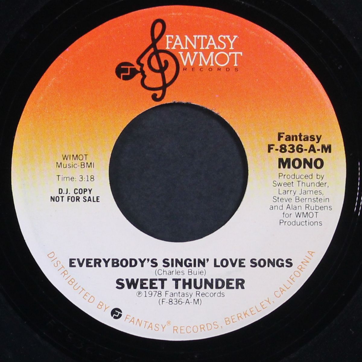 everybody's singin' love songs / mono by SWEET THUNDER