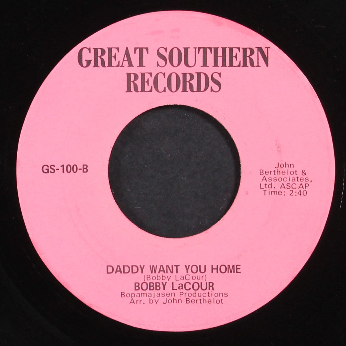if i had my life to live over / daddy want you home by BOBBY LACOUR