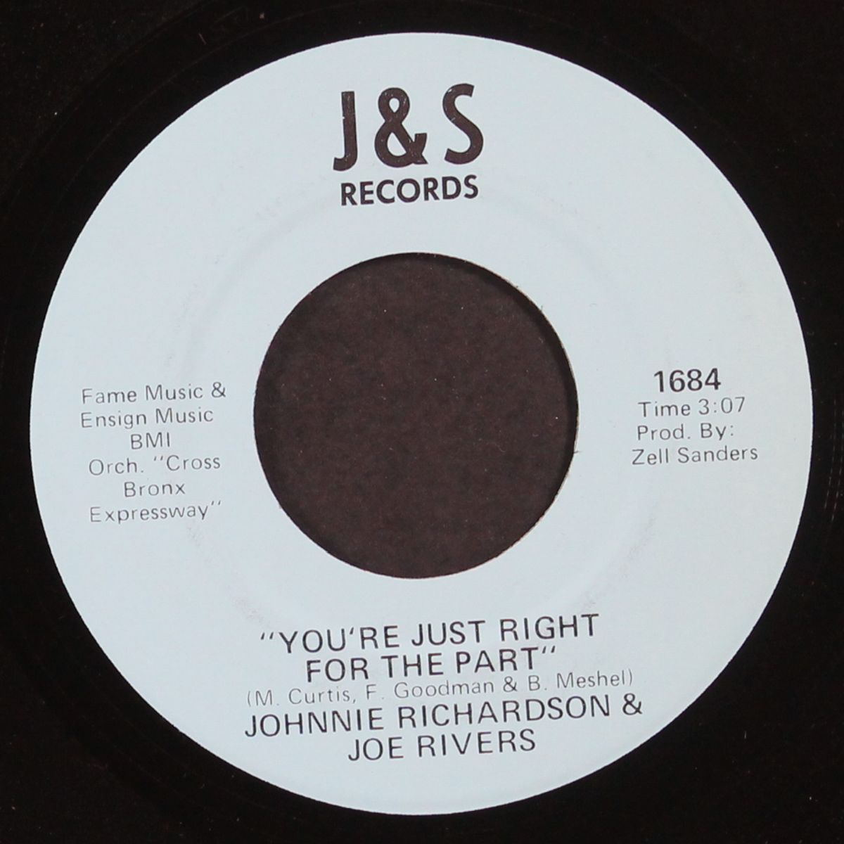 you're just right for the part / you're in love with someone else by JOHNNIE RICHARDSON & JOE RIVERS