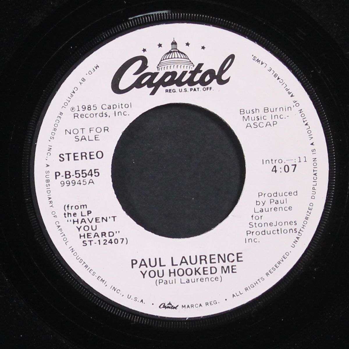 you hooked me / same by PAUL LAURENCE