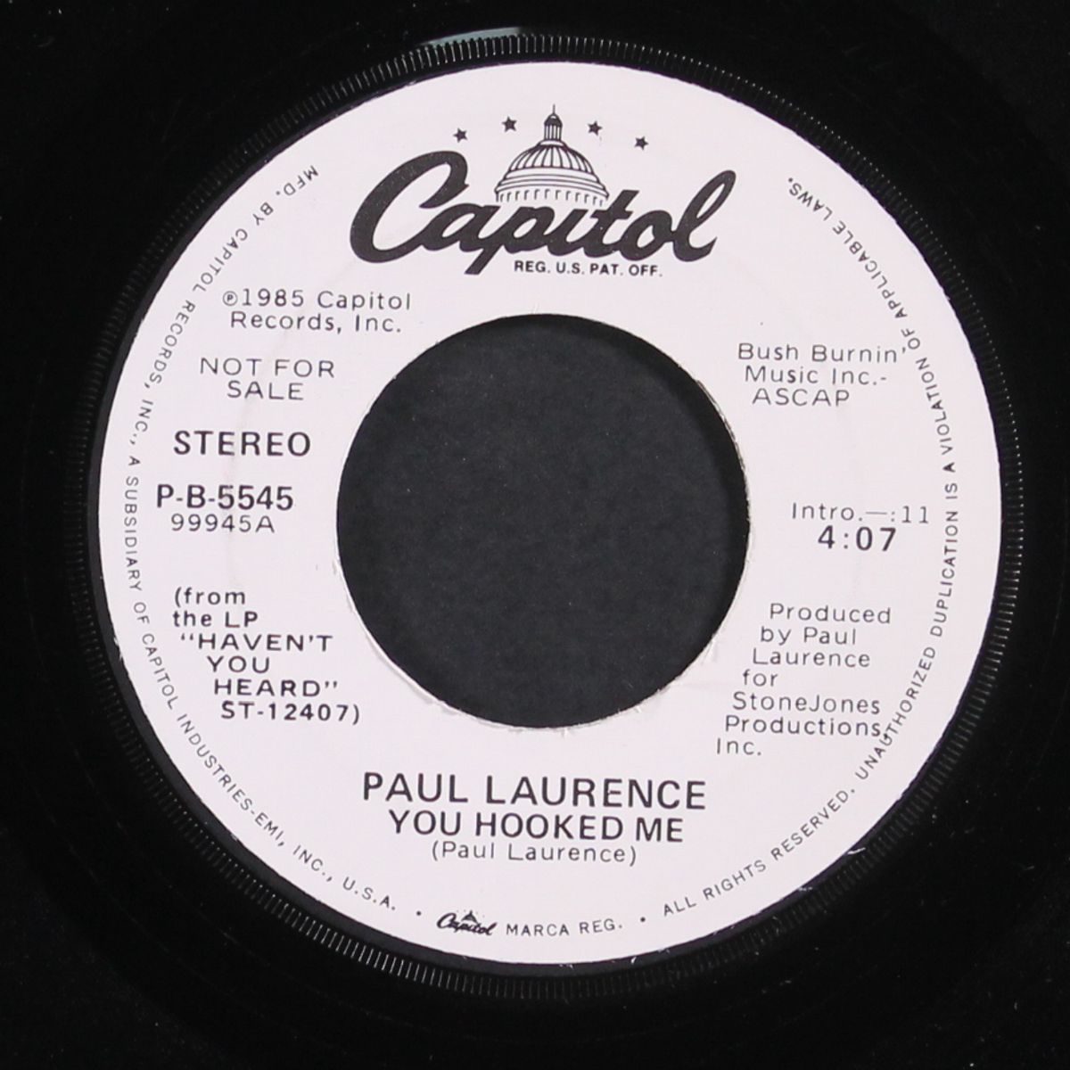 you hooked me / same by PAUL LAURENCE
