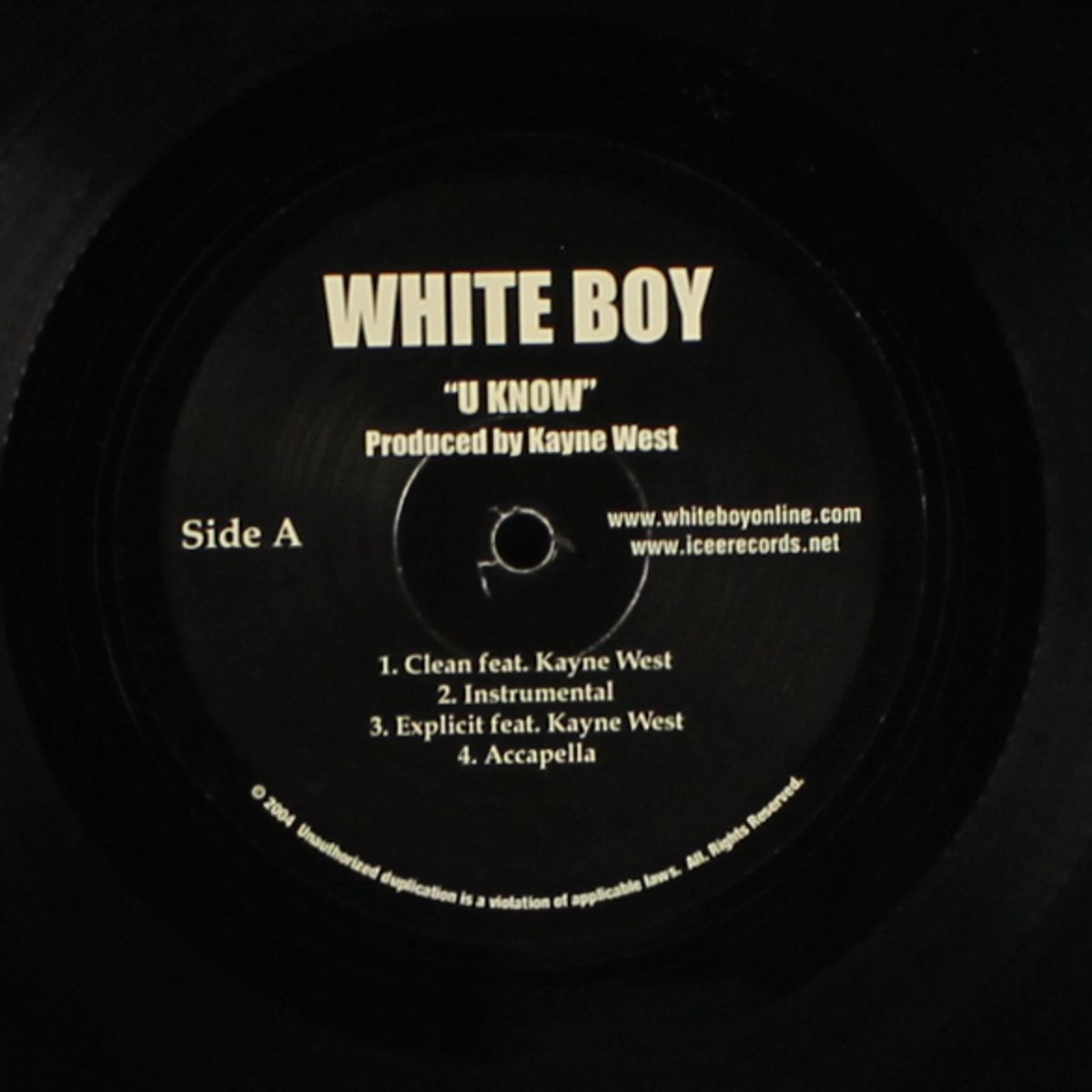 u know by WHITE BOY