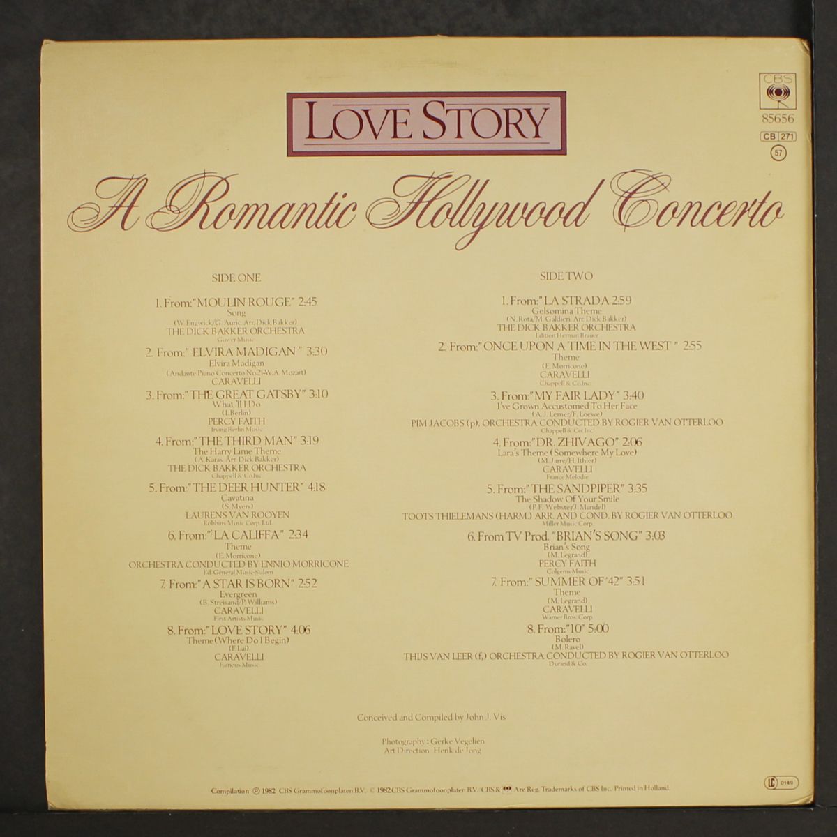 love story: a romantic hollywood concerto by VARIOUS