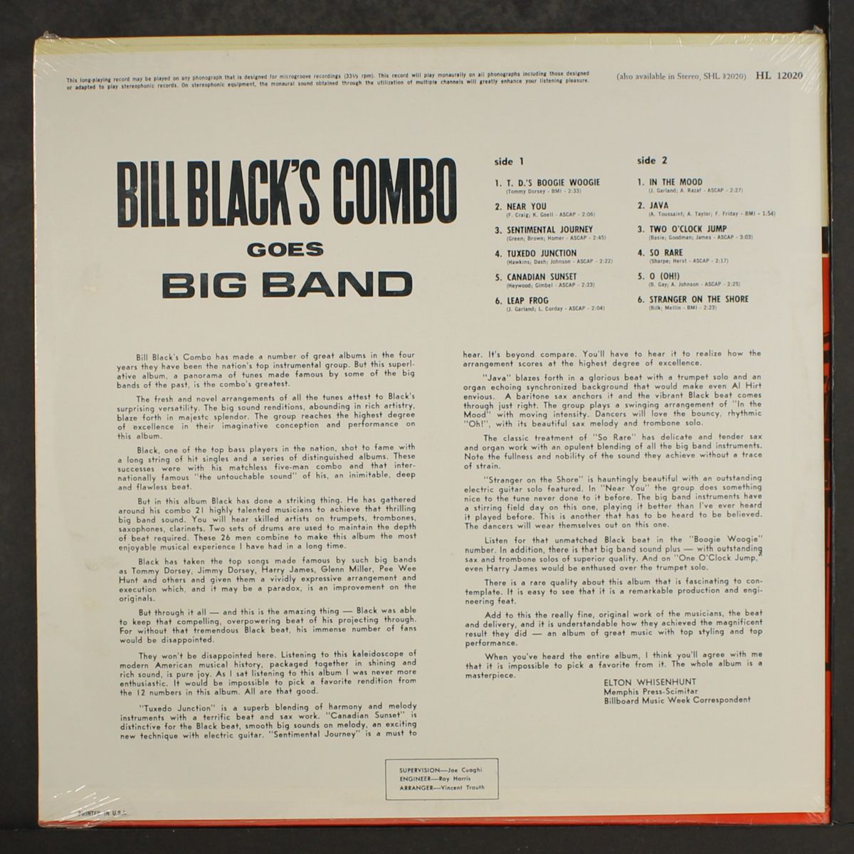 bill black's combo goes big band by BILL BLACK'S COMBO