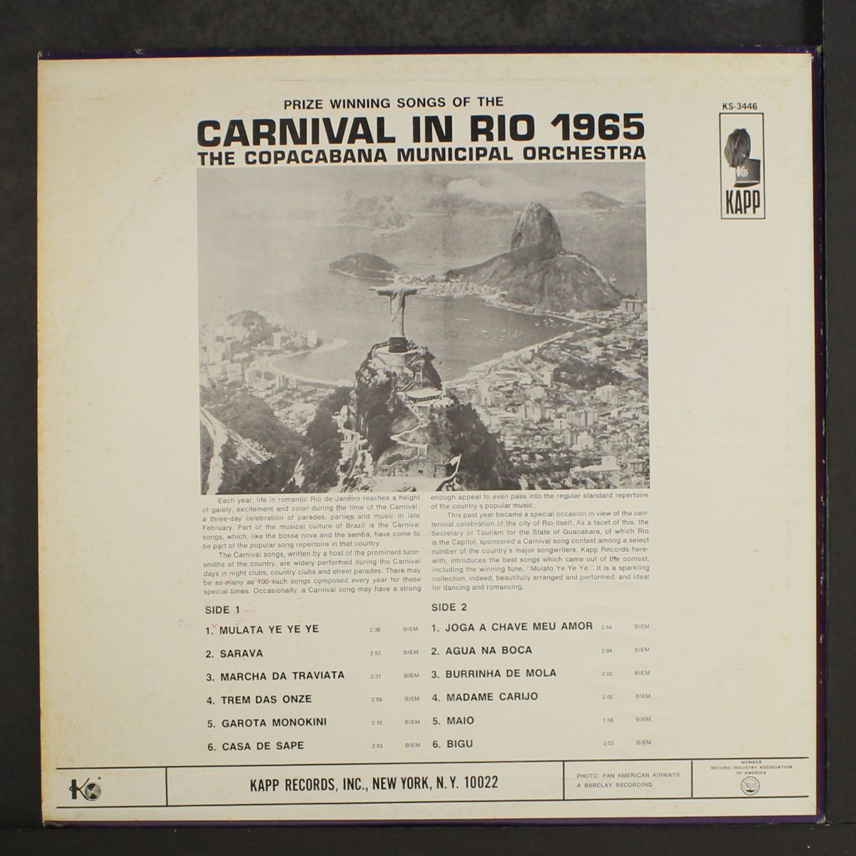 carnival in rio 1965 by VARIOUS