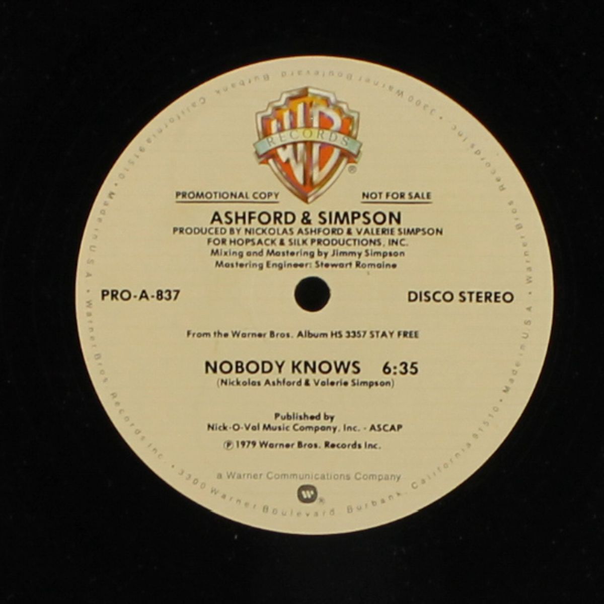 nobody knows / same by ASHFORD & SIMPSON