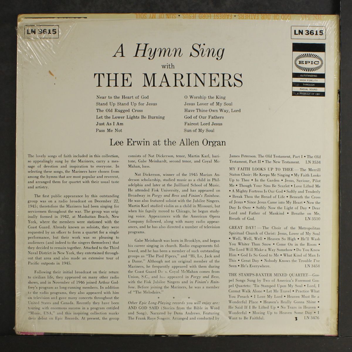a hymn sing by MARINERS