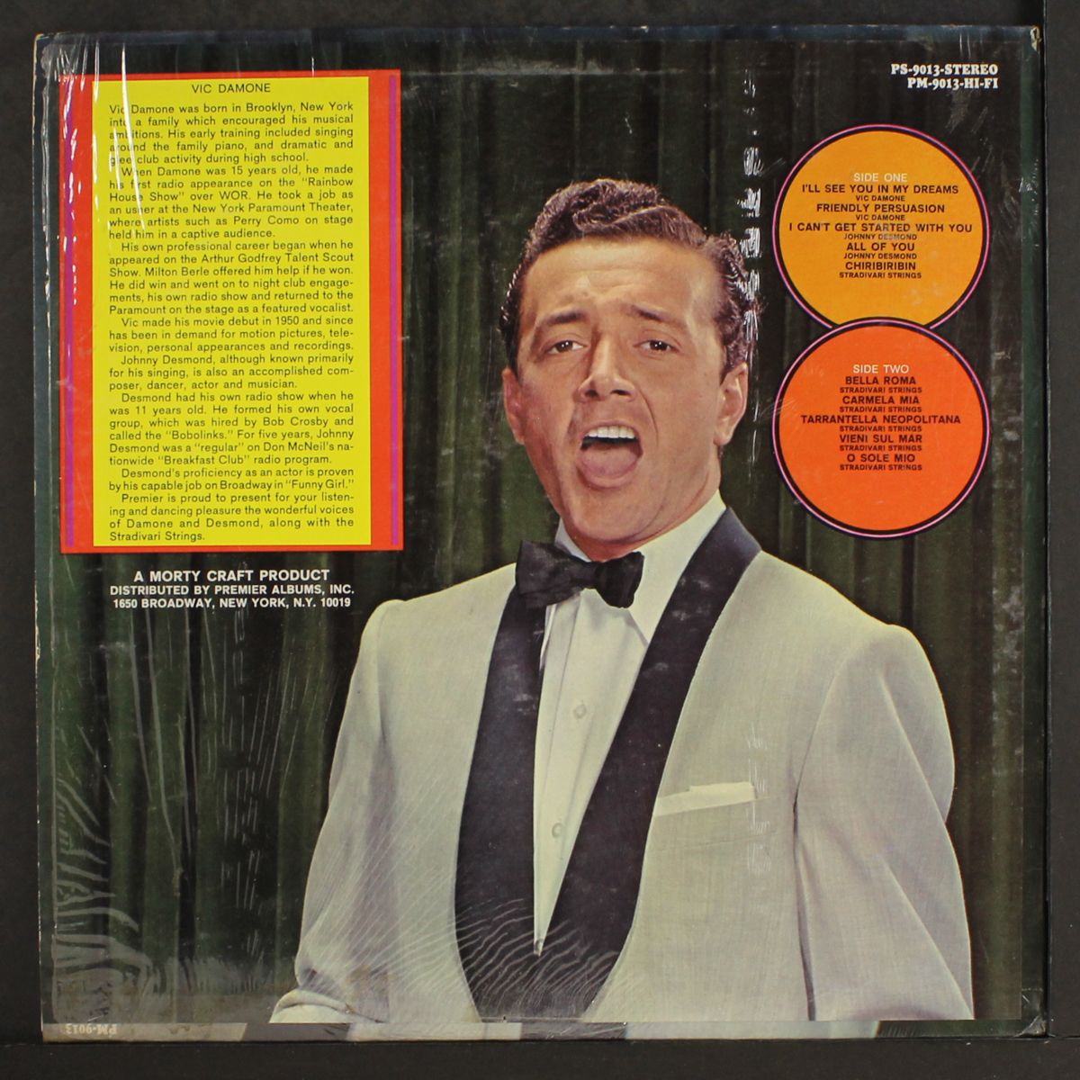 with johnny desmond & stradivari strings by VIC DAMONE