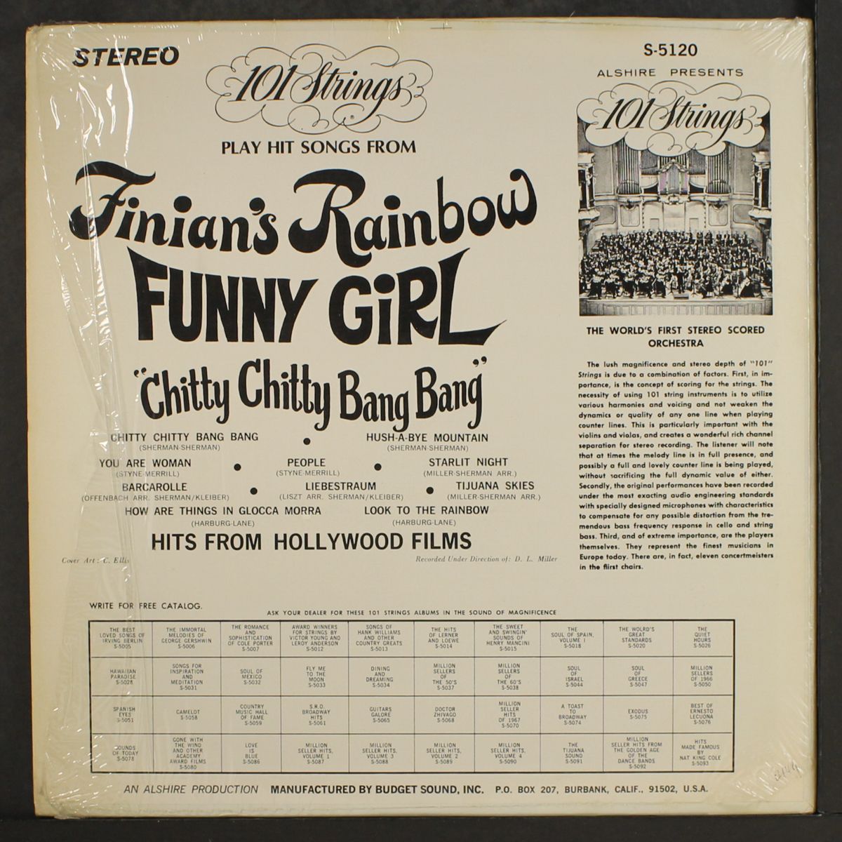 play hit songs from finian's rainbow... by 101 STRINGS
