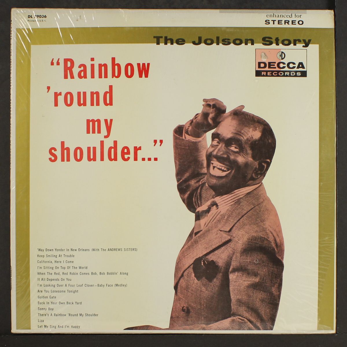 rainbow 'round my shoulder... by AL JOLSON
