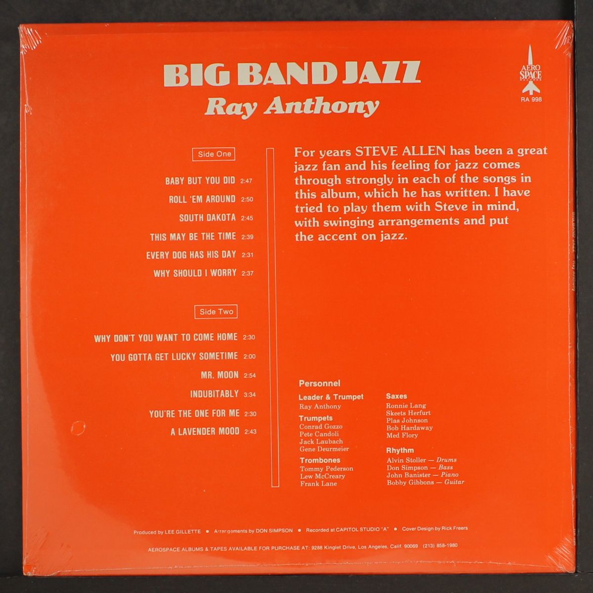 big band jazz by RAY ANTHONY