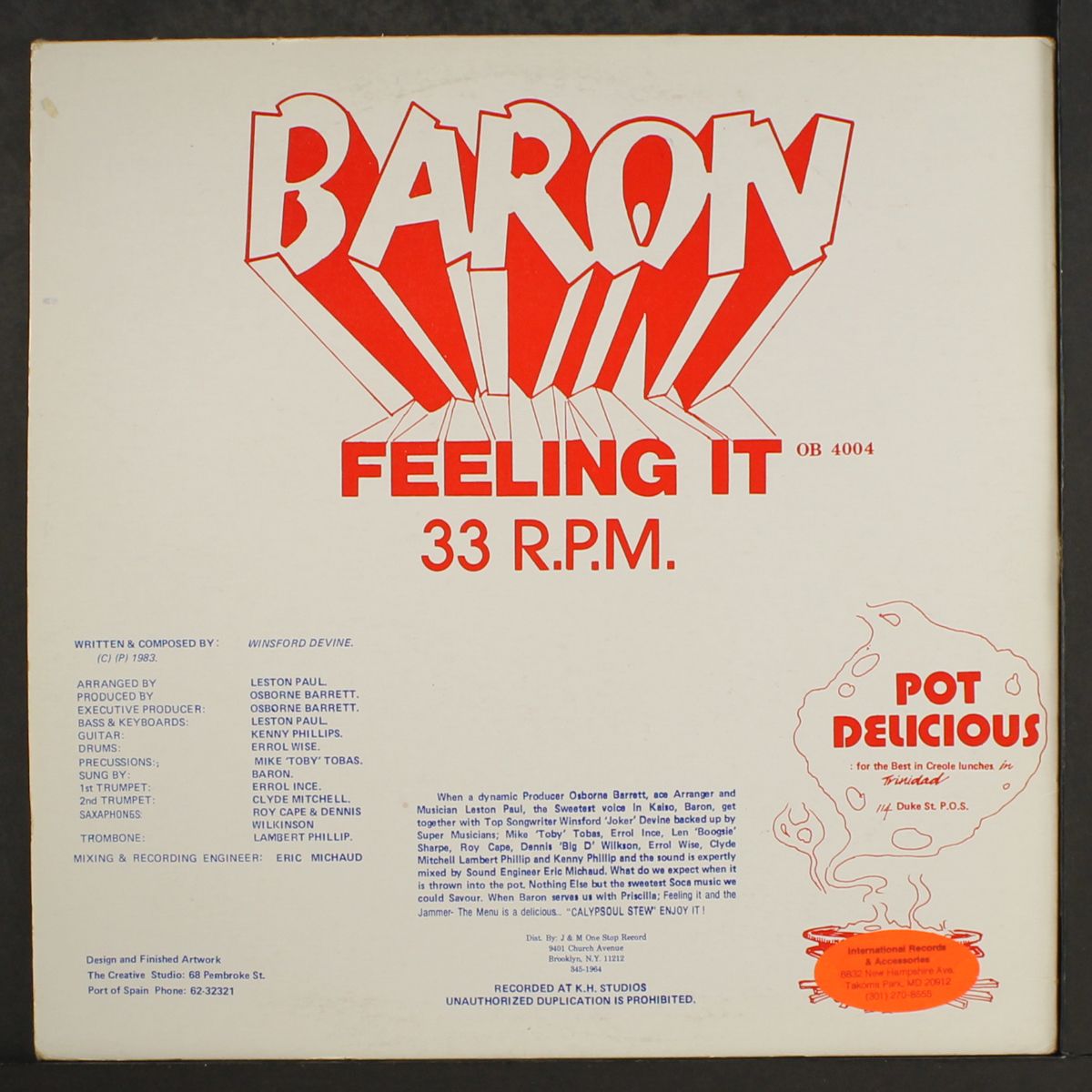 the jammer / feeling it by BARON