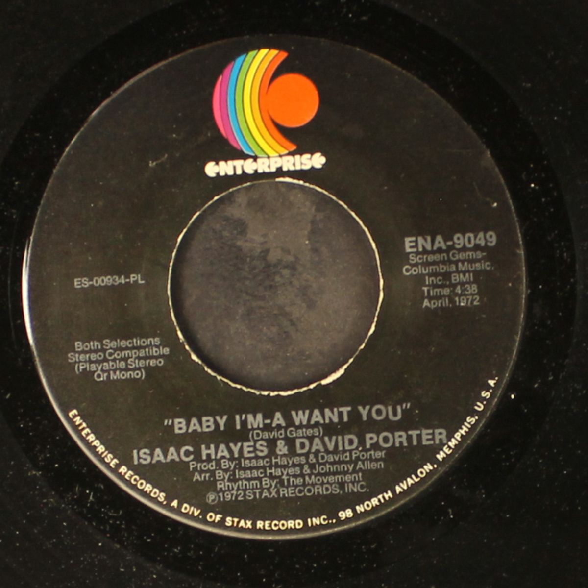 ain't that loving you / baby i'm-a want you by ISAAC HAYES & DAVID PORTER