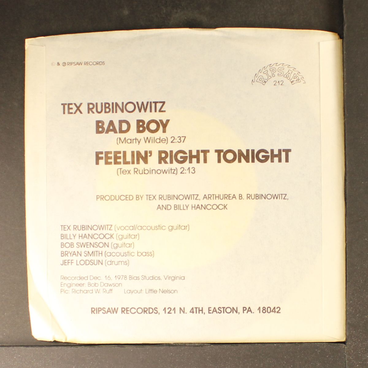 bad boy by TEX RUBINOWITZ