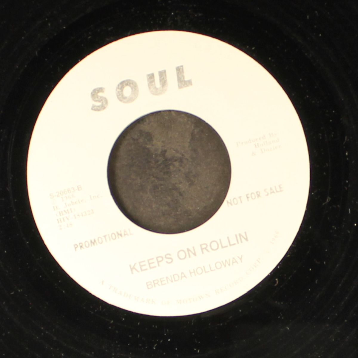 keeps on rollin / baby a-go-go by BRENDA HOLLOWAY / BARBARA MCNEIR