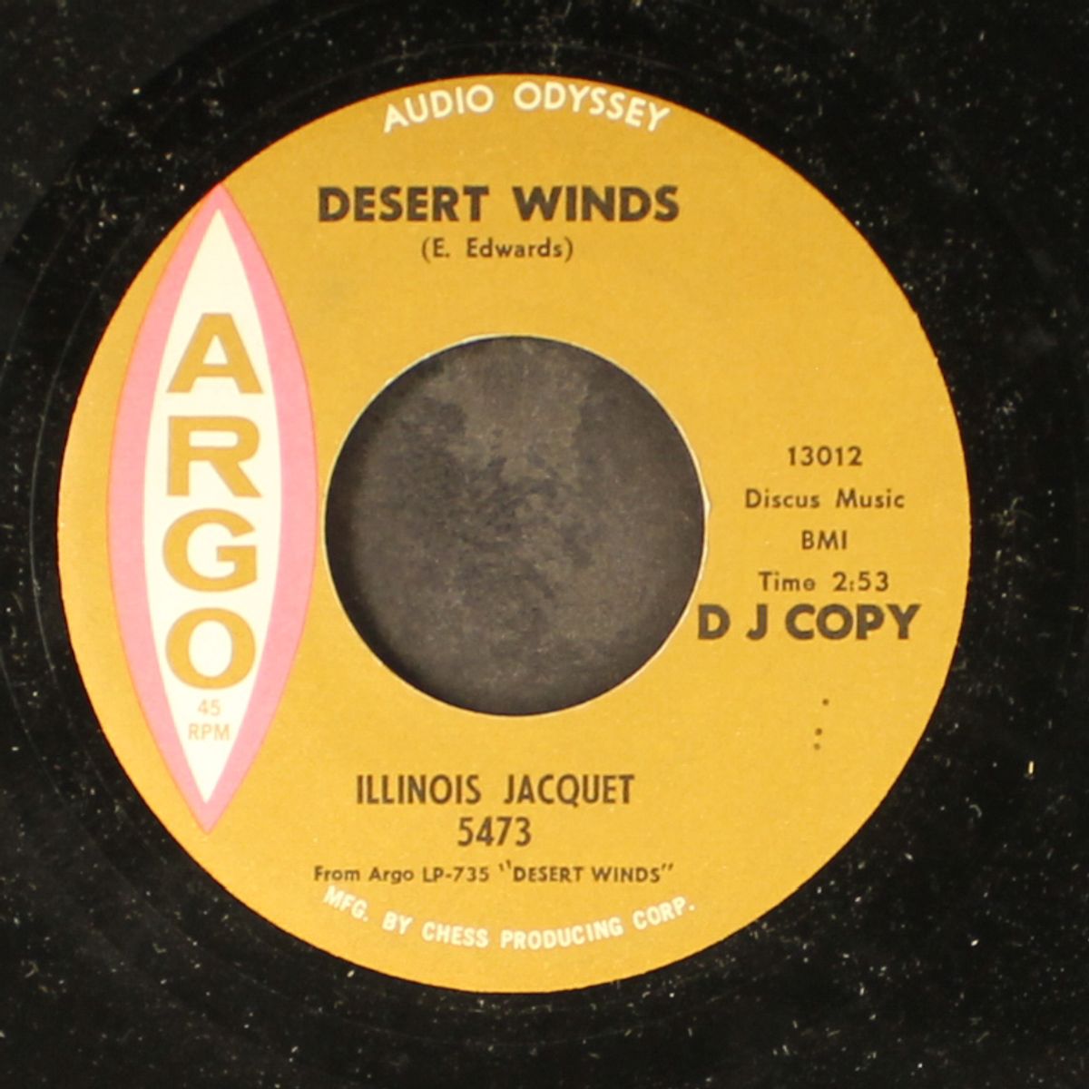 desert winds / when my dreamboat comes home by ILLINOIS JACQUET