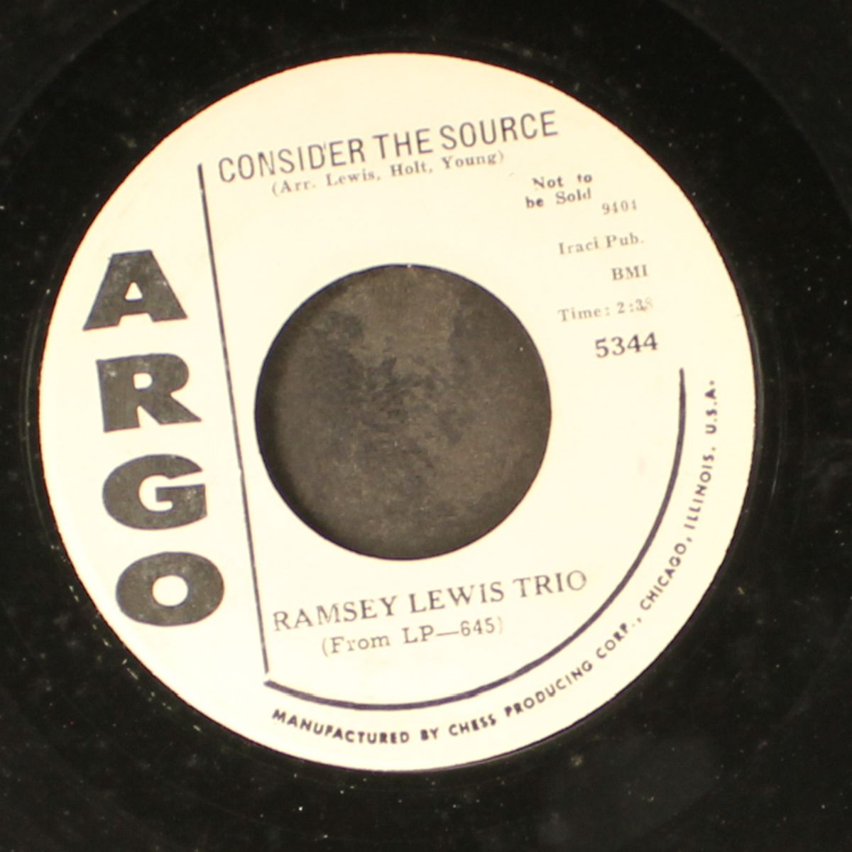 c.c. rider / consider the source by RAMSEY LEWIS TRIO