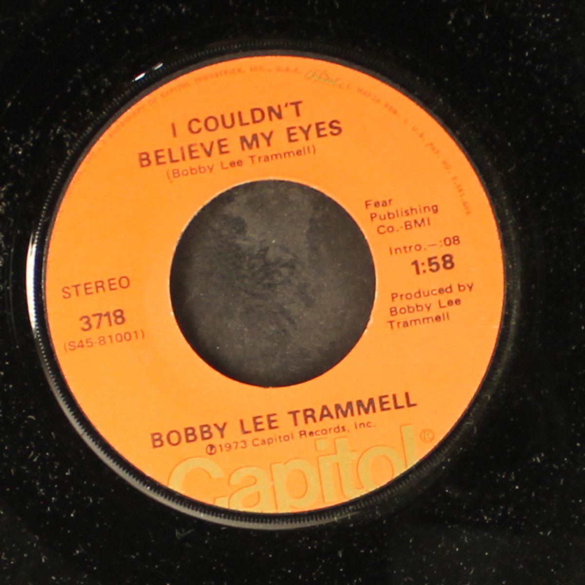 love (don't let me down) / i couldn't believe my eyes by BOBBY LEE TRAMMELL