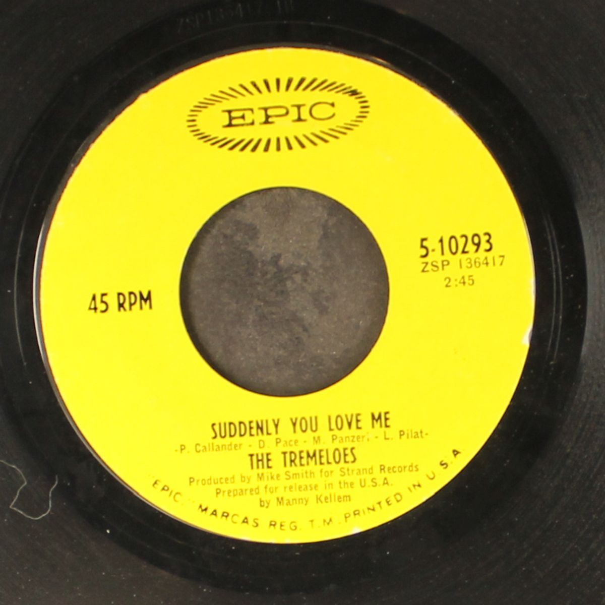 suddenly you love me / suddenly winter by TREMELOES