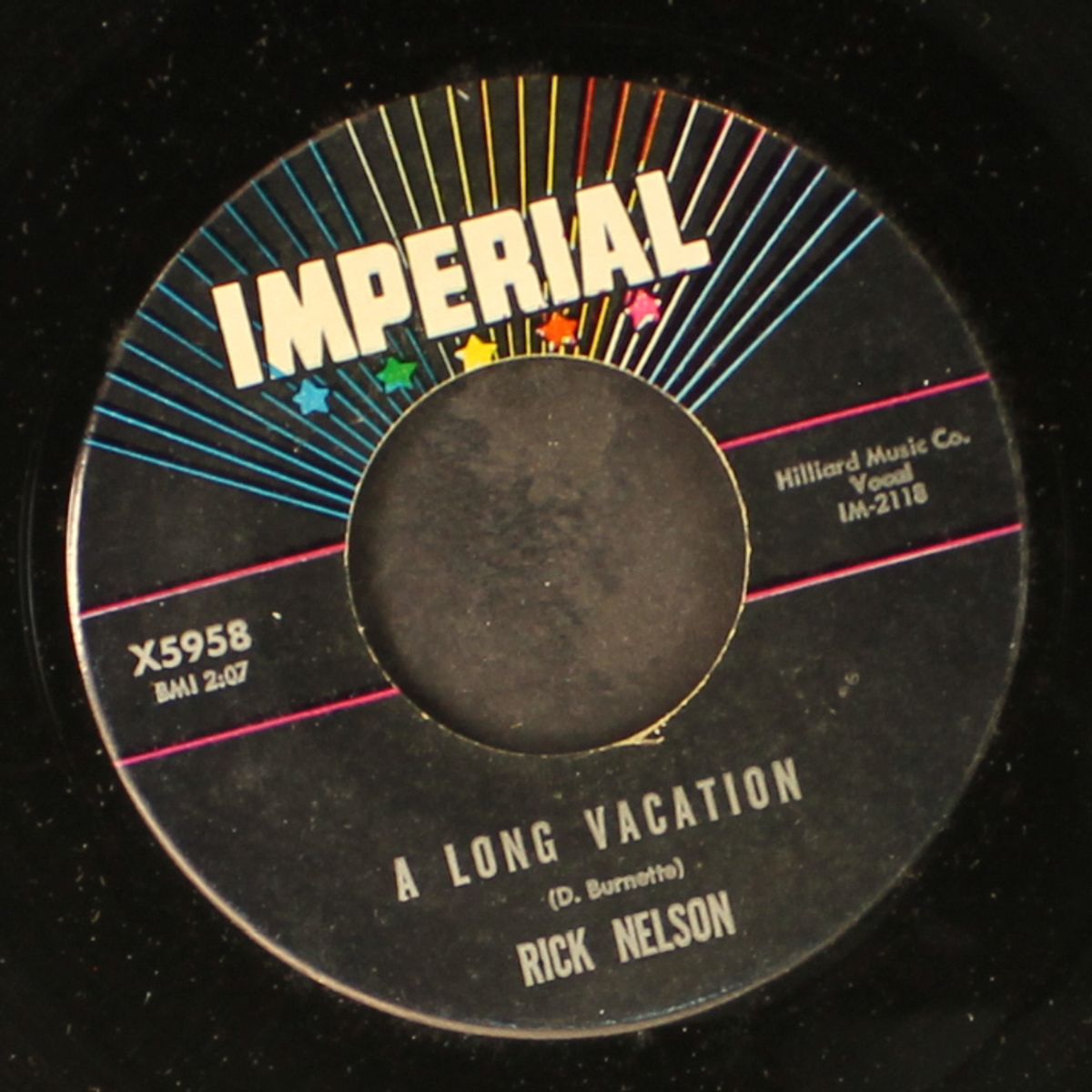 a long vacation / mad mad world by RICK NELSON