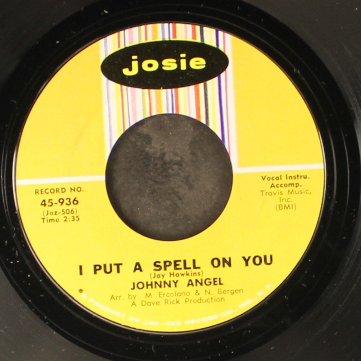 i put a spell on you / i got my mo jo workin' by JOHNNY ANGEL