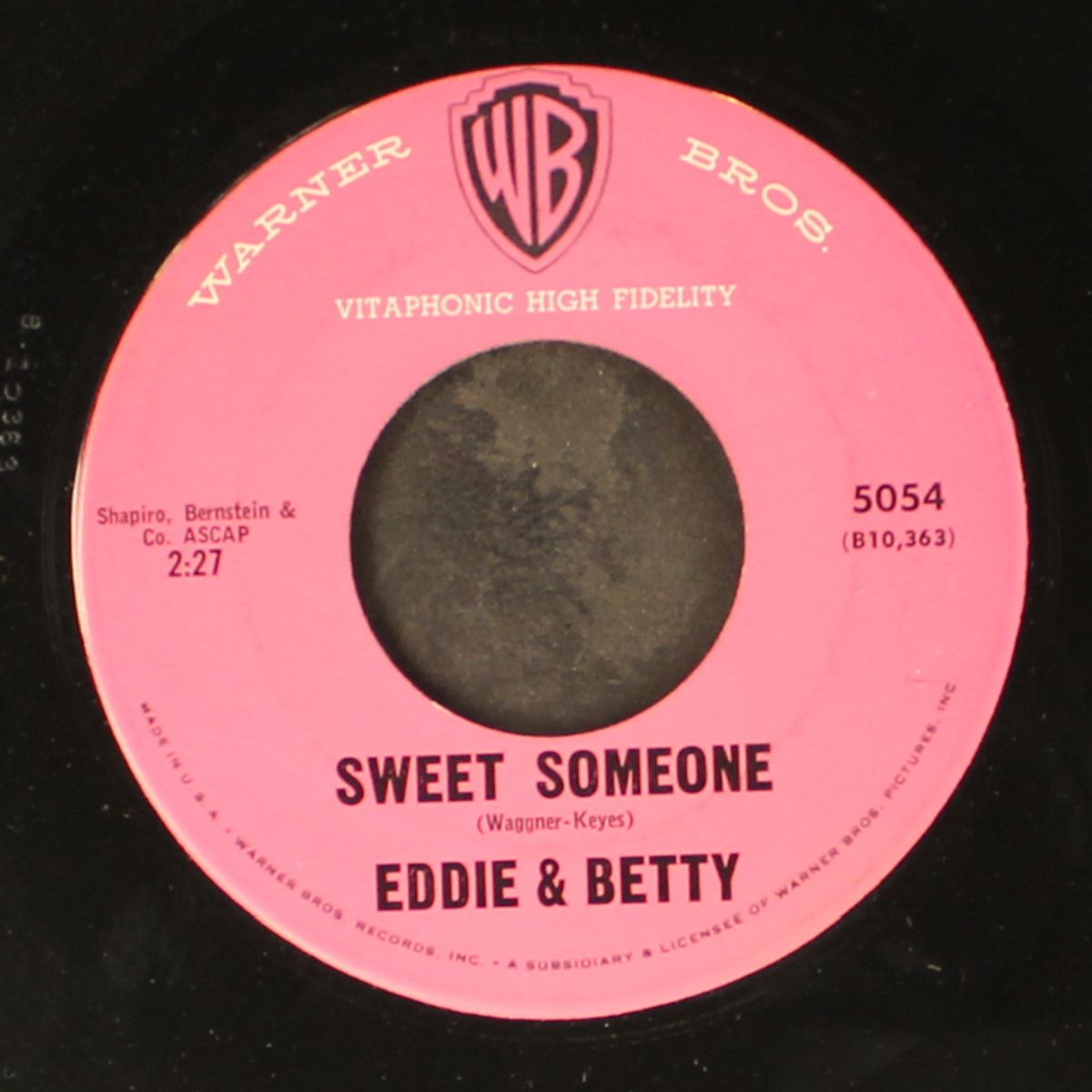 saturday night fish fry / sweet someone by EDDIE & BETTY