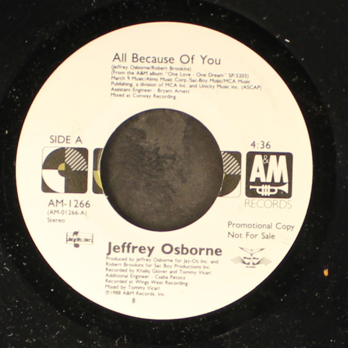 all because of you / same by JEFFREY OSBORNE