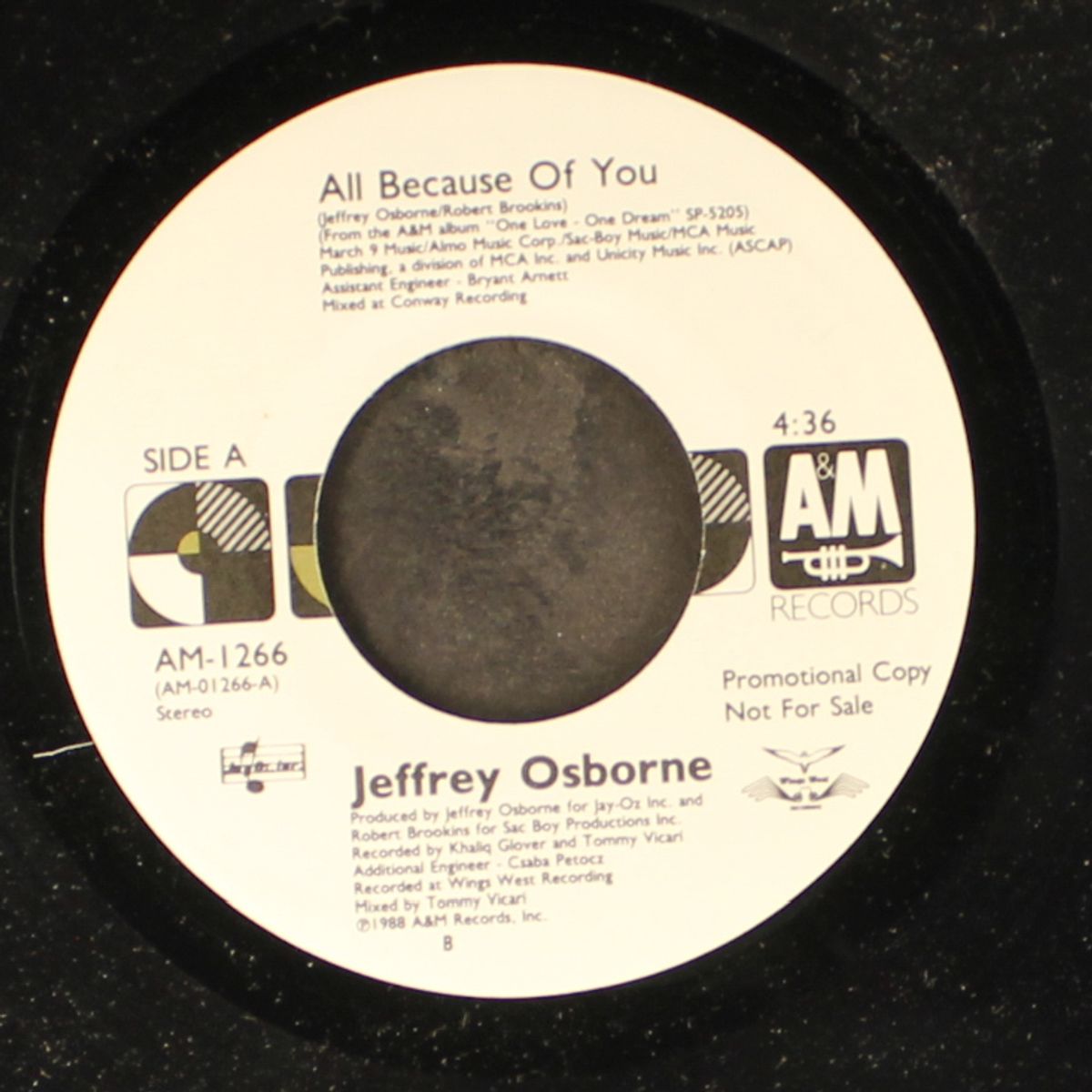 all because of you / same by JEFFREY OSBORNE