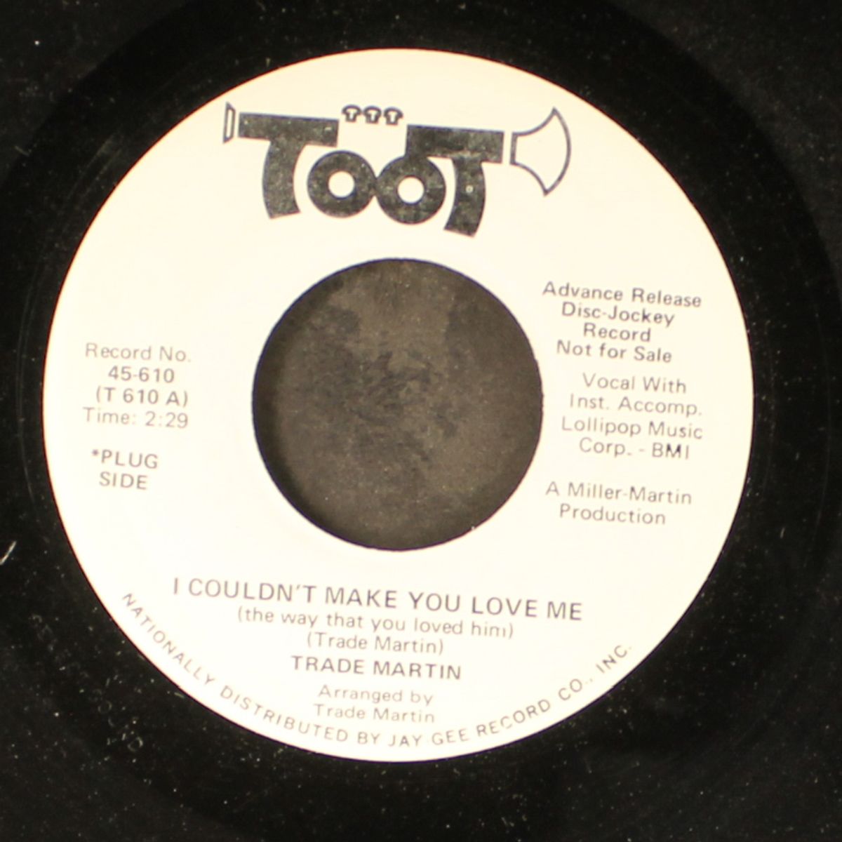 i couldn't make you love me / you're the cause by TRADE MARTIN