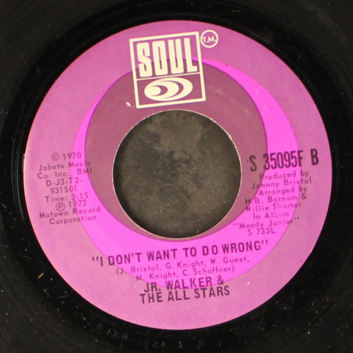walk in the night / i don't want to do wrong by JR. WALKER