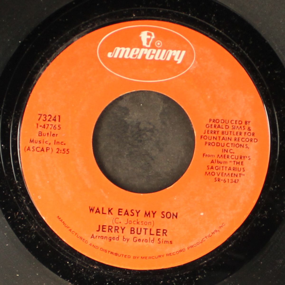 walk easy my son / let me be by JERRY BUTLER
