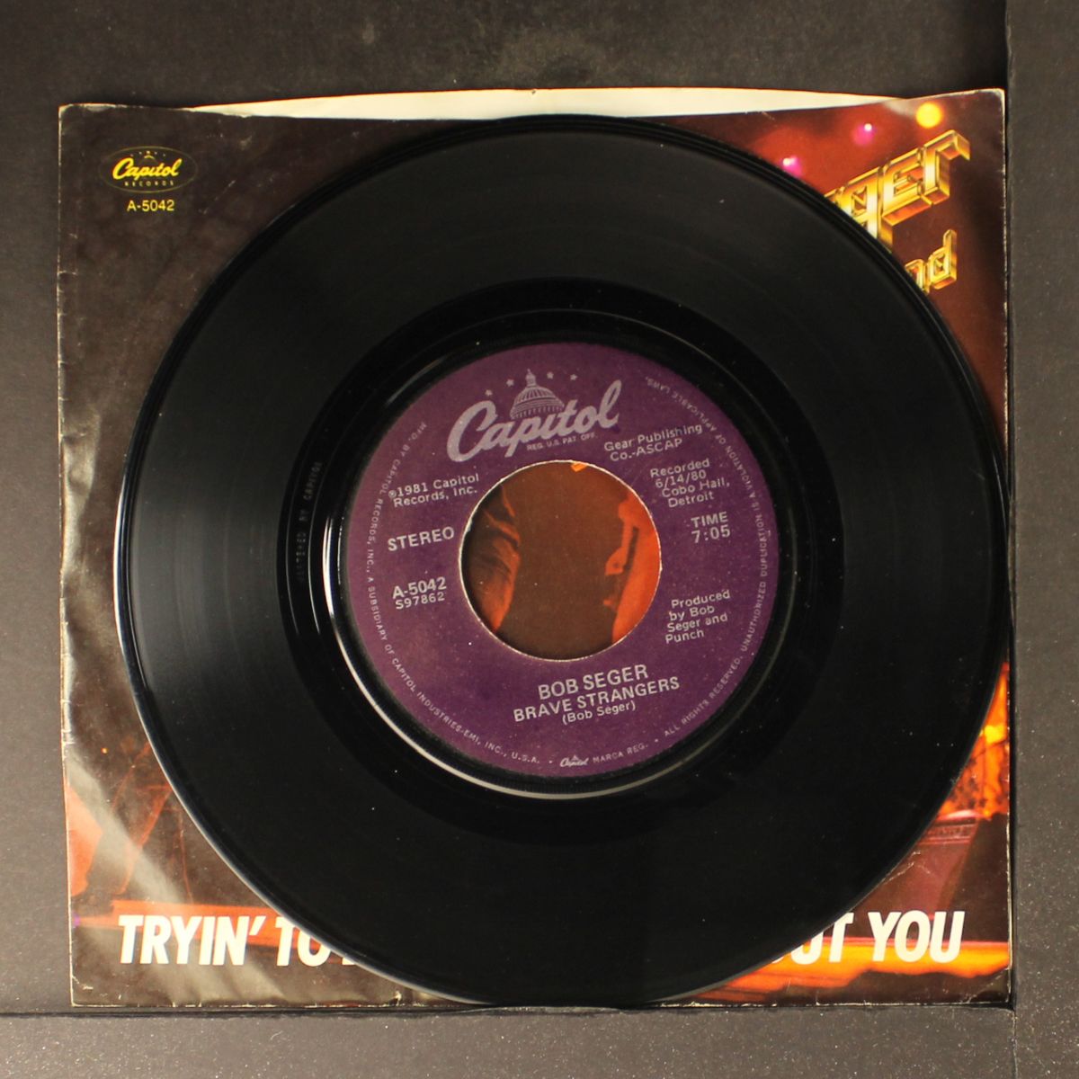 tryin' to live my life without you / brave strangers by BOB SEGER