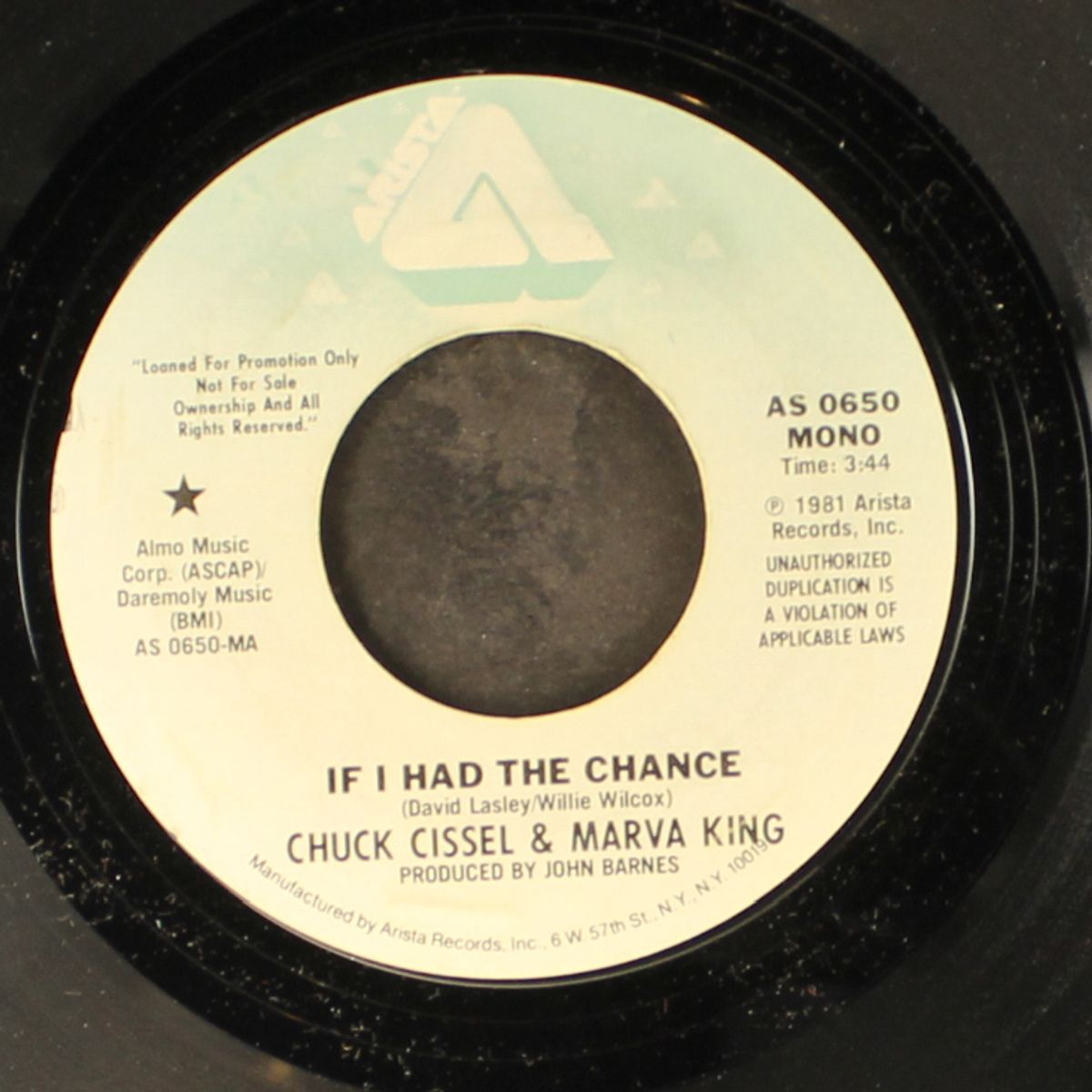 if i had the chance / mono by CHUCK CISSEL & MARVA KING