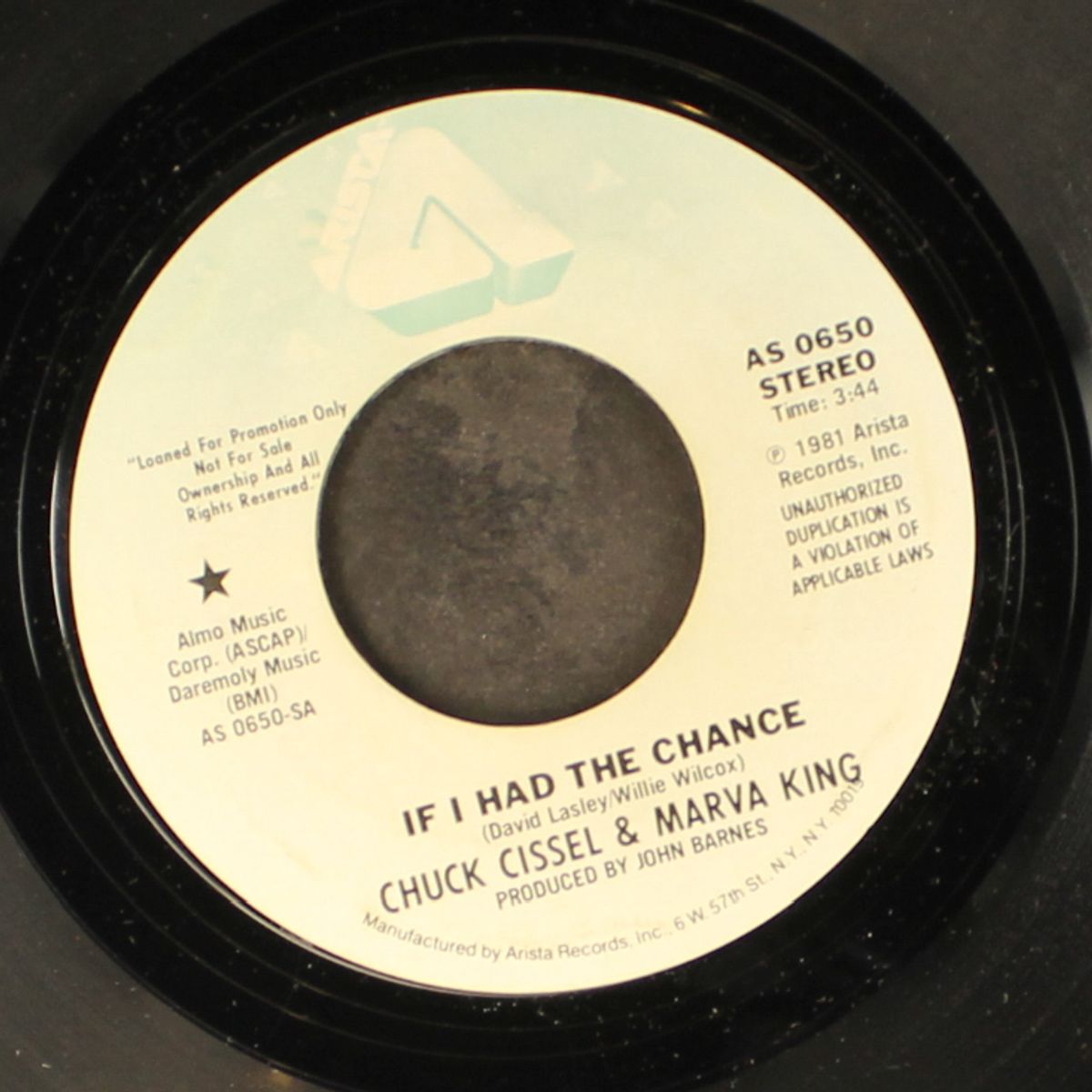 if i had the chance / mono by CHUCK CISSEL & MARVA KING