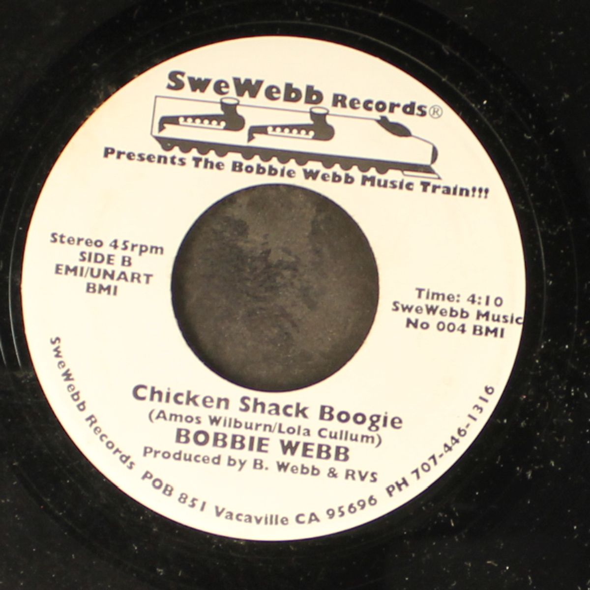 chicken shack boogie / blue shadow falling by BOBBIE WEBB
