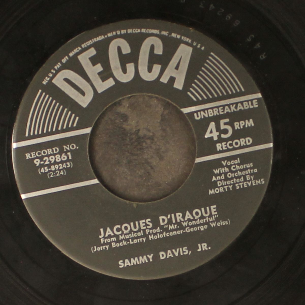too close for comfort / jacques d'iraque by SAMMY DAVIS, JR.