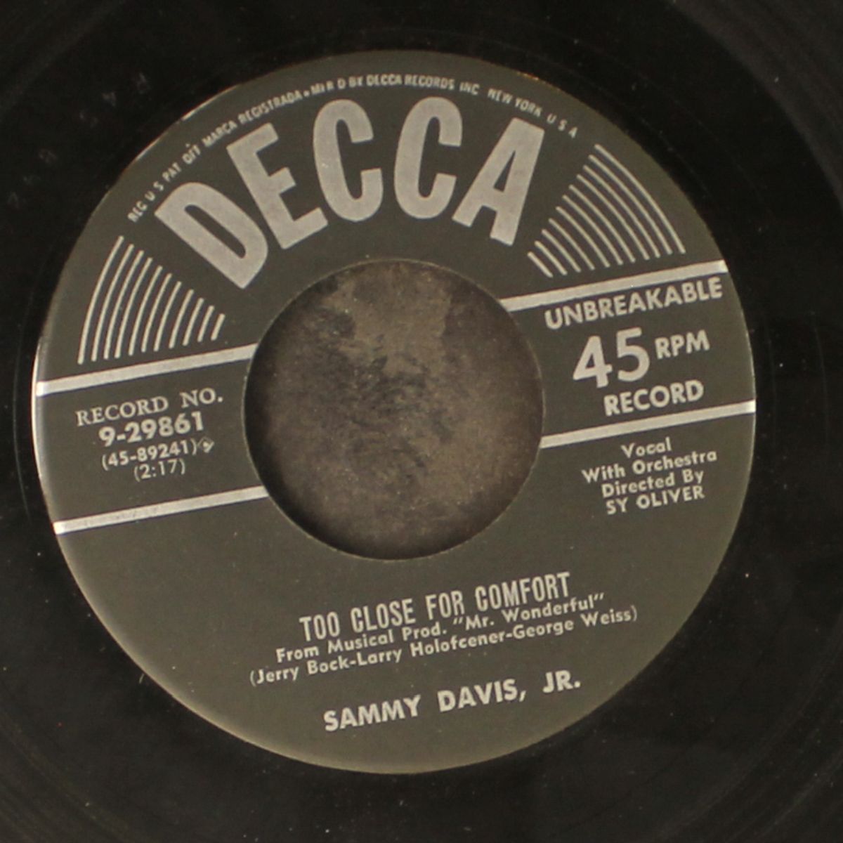 too close for comfort / jacques d'iraque by SAMMY DAVIS, JR.