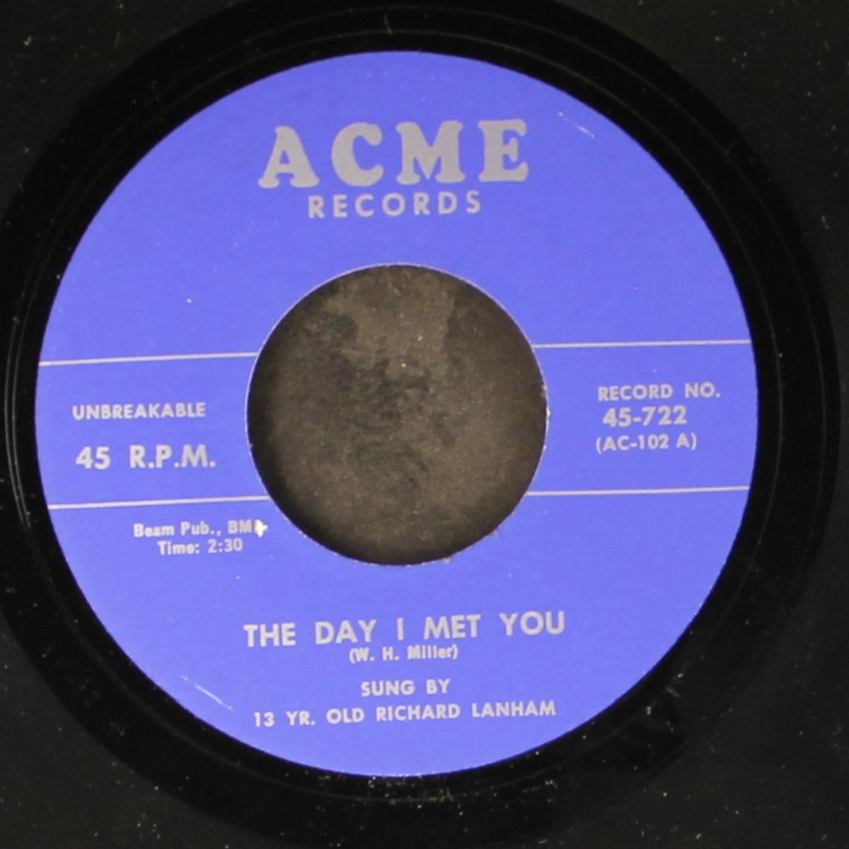the day i met you / wishing all the time by RICHARD LANHAM & GROUP