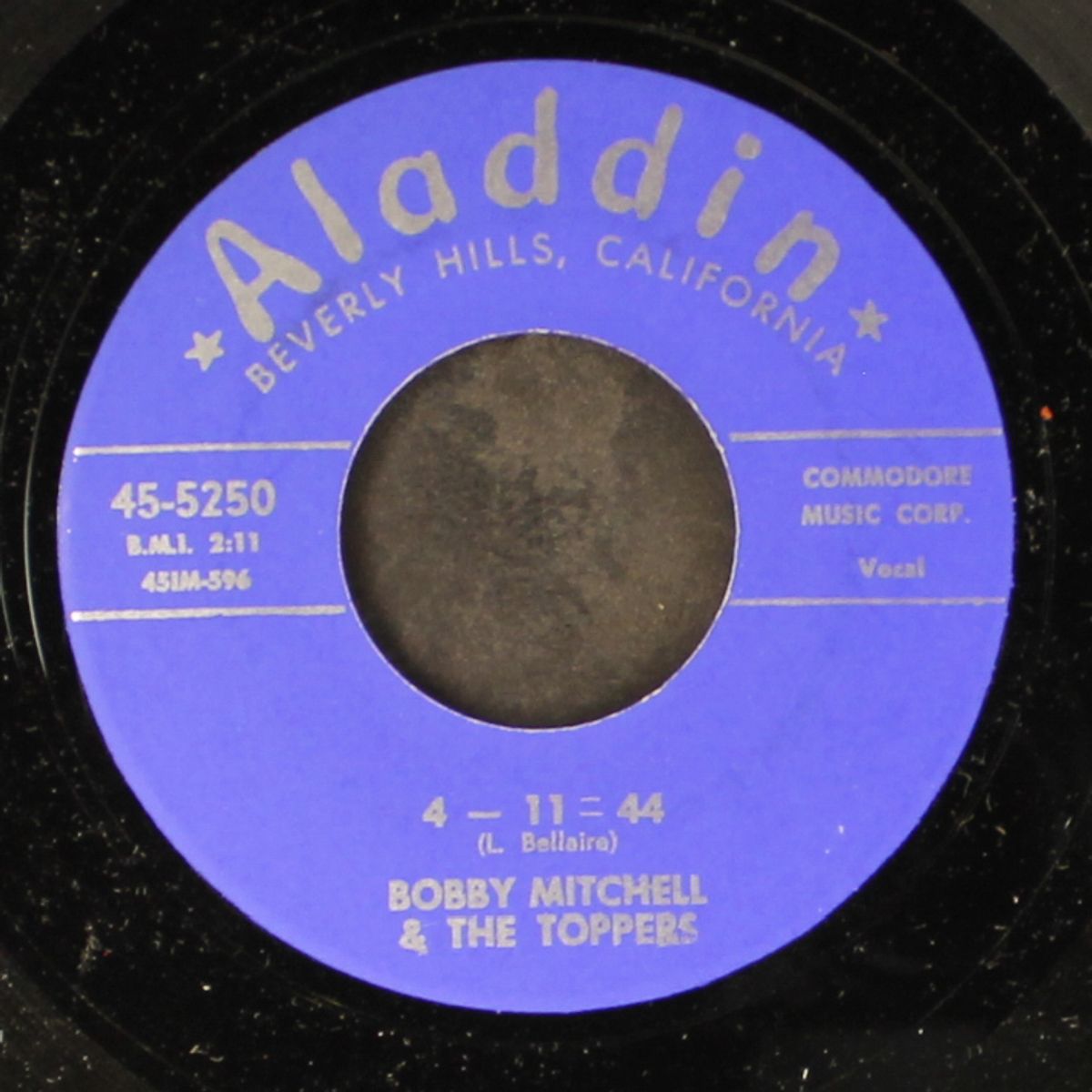 one friday morning / 4-11=44 by BOBBY MITCHELL & TOPPERS