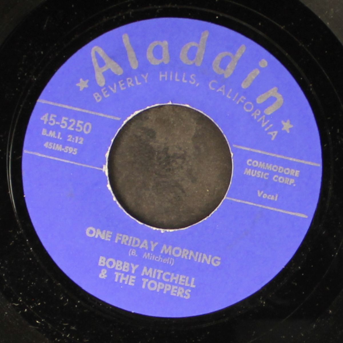one friday morning / 4-11=44 by BOBBY MITCHELL & TOPPERS