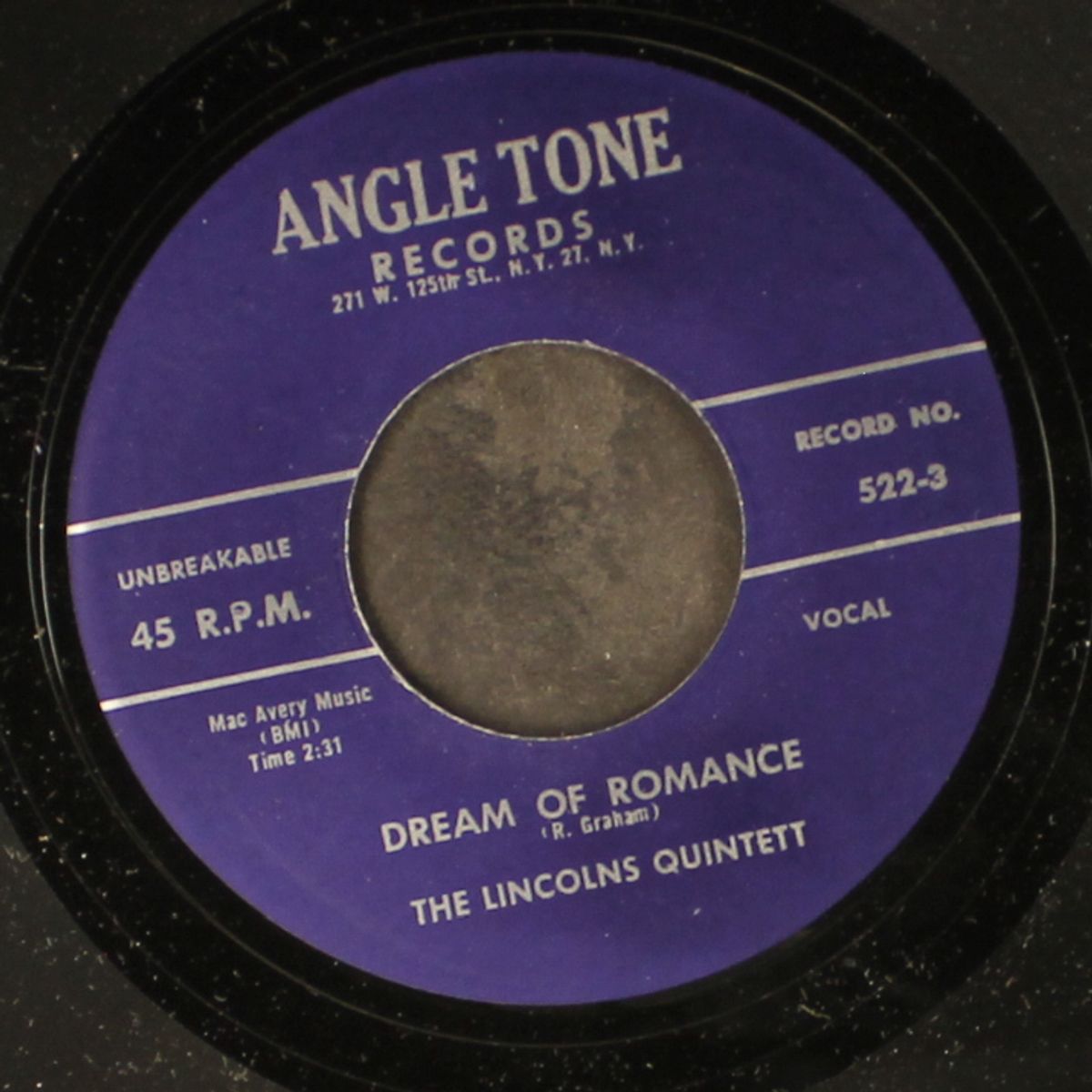 dream of romance / tell me what is wrong by LINCOLNS QUINTETT