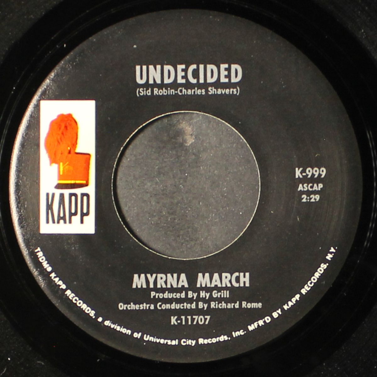 i can't say no / undecided by MYRNA MARCH