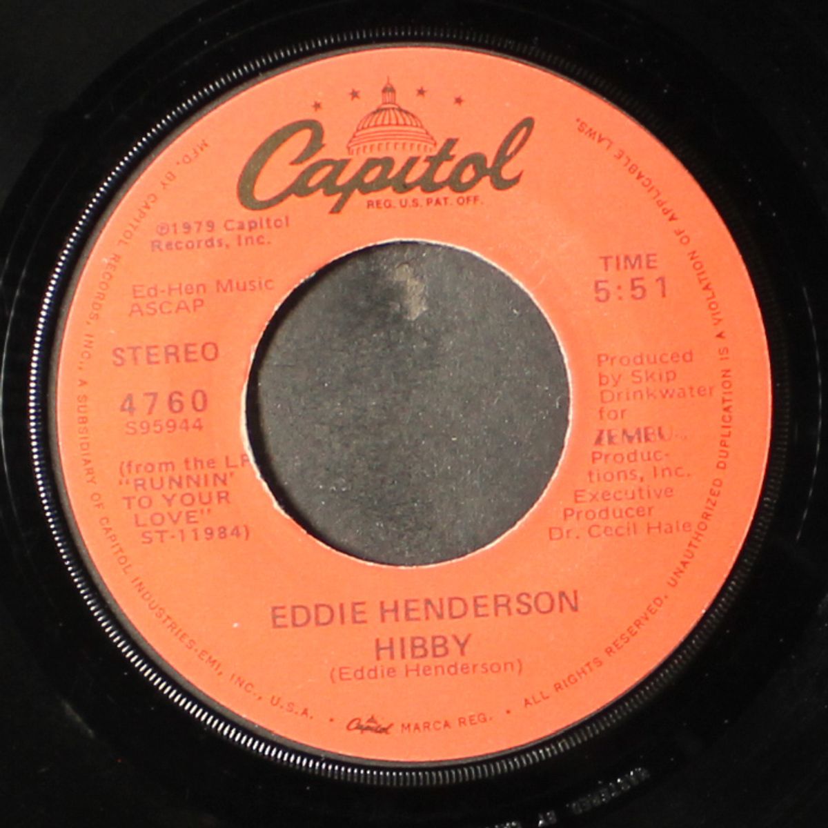 runnin' to your love / hibby by EDDIE HENDERSON