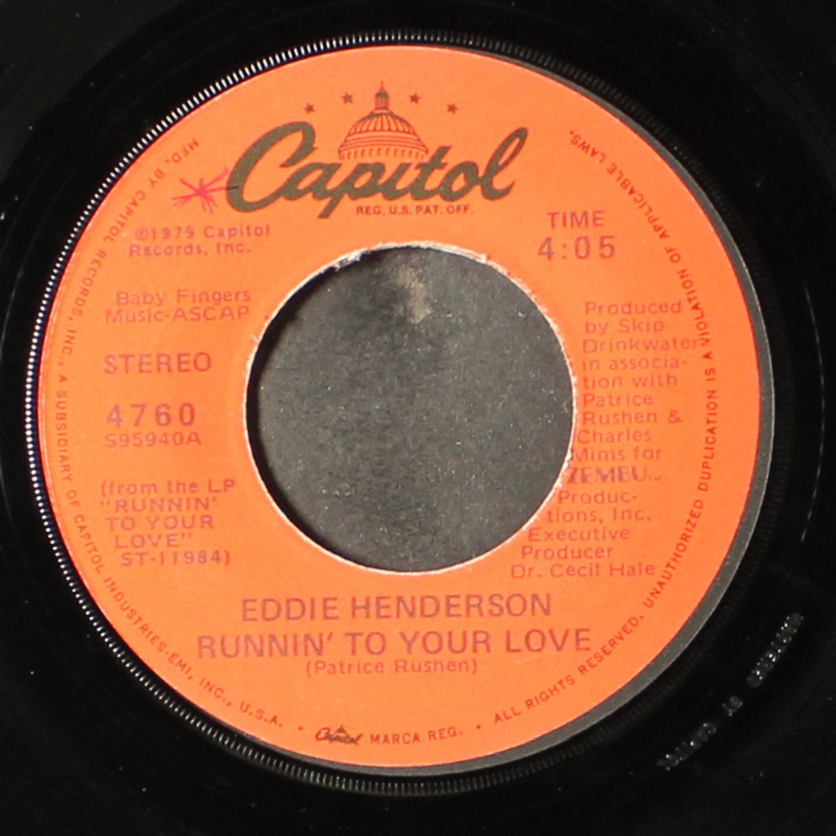 runnin' to your love / hibby by EDDIE HENDERSON