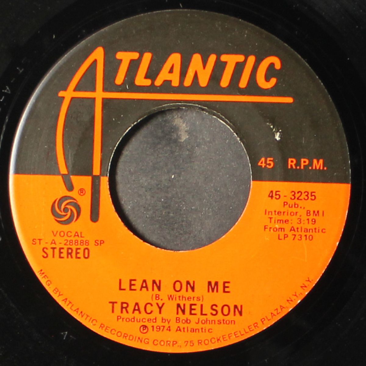 it takes a lot to laugh it takes a train to cry / lean on me by TRACY NELSON