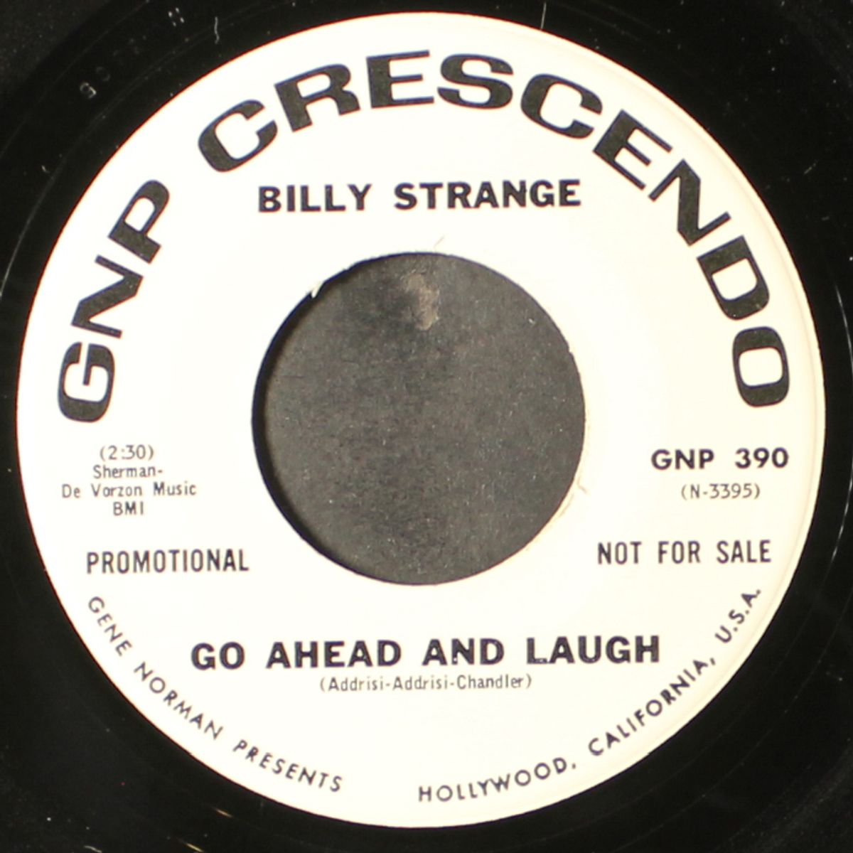 yours is a world i can't live in / go ahead and laugh by BILLY STRANGE
